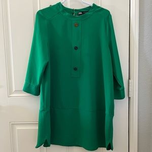 ZARA green dress